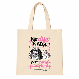 BOLSA DE TELA CRUDO - PENSÉ WEÁS