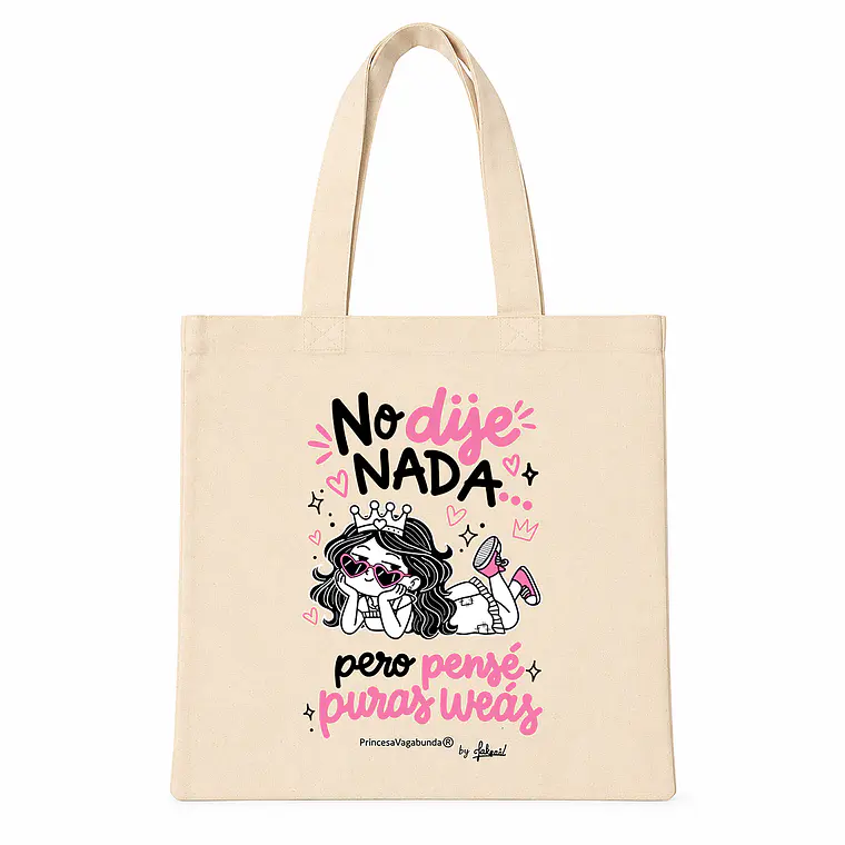 BOLSA DE TELA CRUDO - PENSÉ WEÁS 1