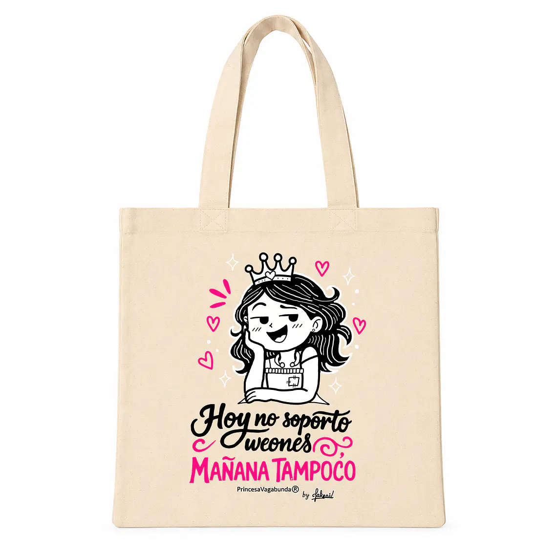 BOLSA DE TELA CRUDO - HOY NO SOPORTO 1