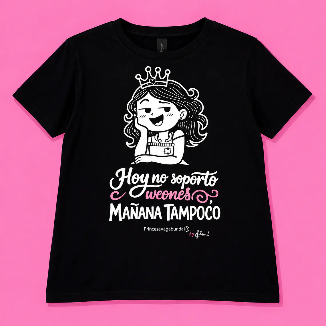 POLERA ESTAMPADA DOBLE - HOY NO SOPORTO 1