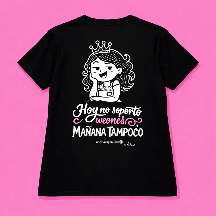 POLERA ESTAMPADA DOBLE - HOY NO SOPORTO 2