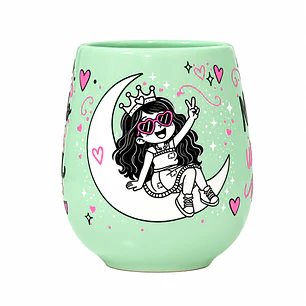 TAZÓN BICOLOR MENTA/ROSADO - LUNA