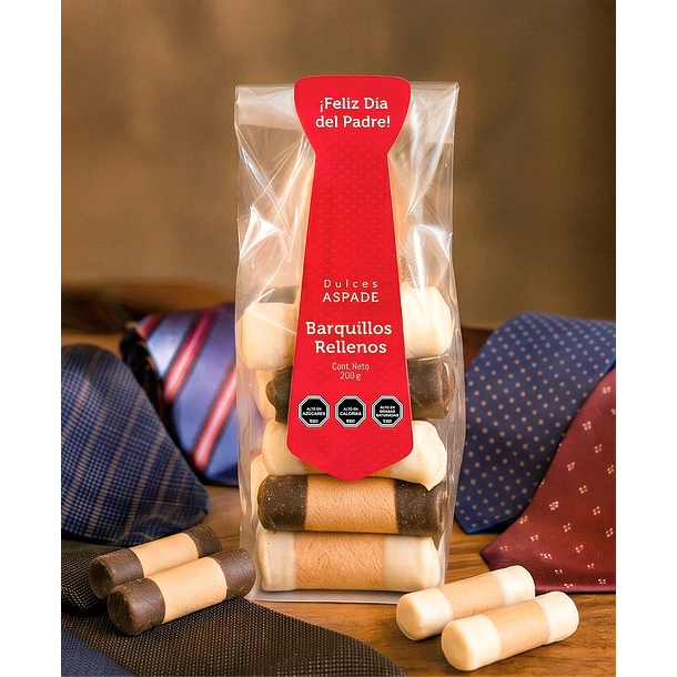 Pack Barquillos minis rellenos 10 unidades
