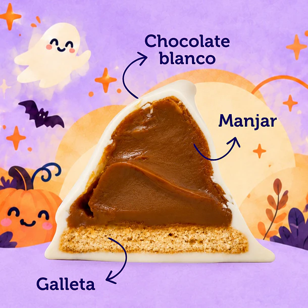 Pack 6 Volcanes de Manjar Halloween 2