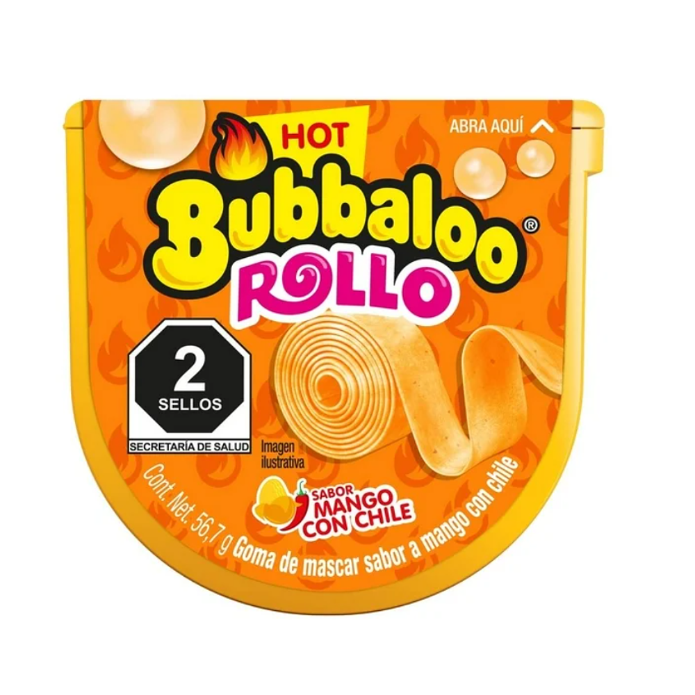 CHICLE ROLLO BUBBALOO MANGO CON CHICLE