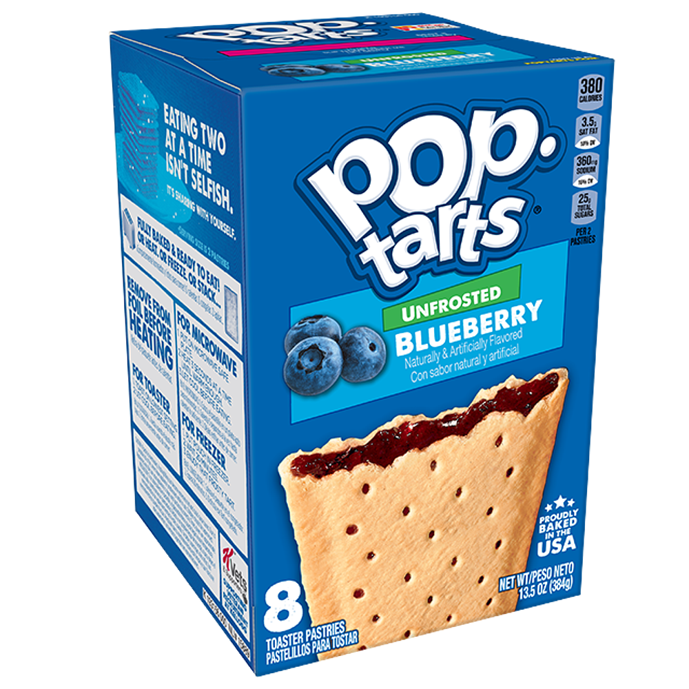 POPTARTS SIN GLASEADO DE ARANDANOS 