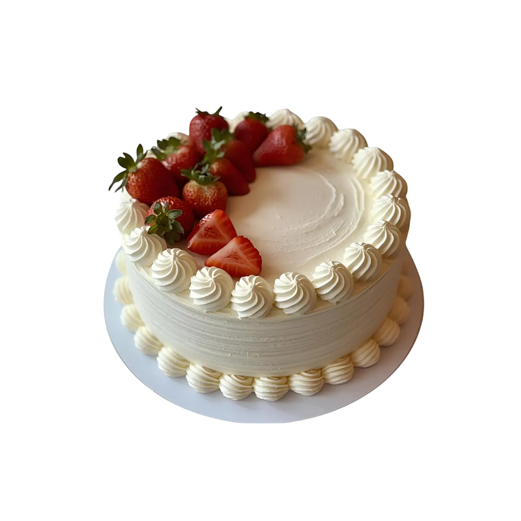 Torta Helada de Merengue y Frutilla 1