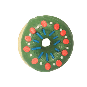 Dona verde de fiesta