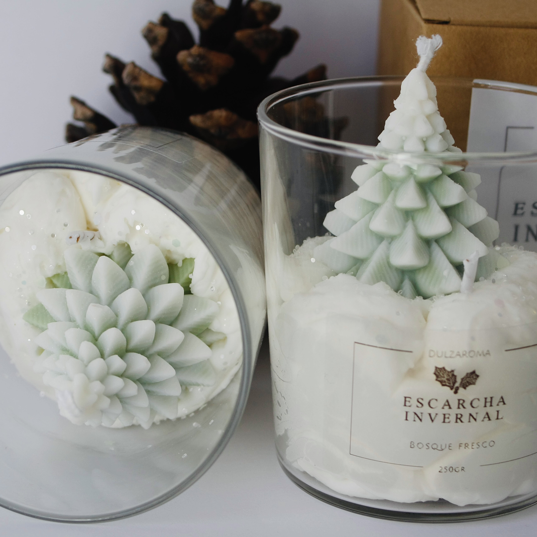 Vela Escarcha navideña 🎄 250Gr 1