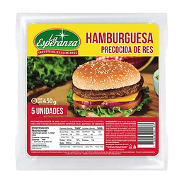 HAMBURGUESA LA ESPERANZA RES X 450 GR