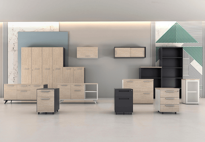 Orden y eficiencia: El poder del mobiliario de almacenamiento en tu oficina.