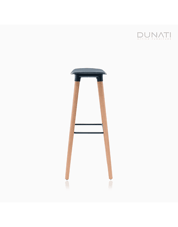 Taburete Bertoni Asiento Negro