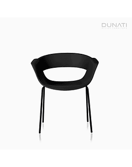 Silla Gia Plástica Negra