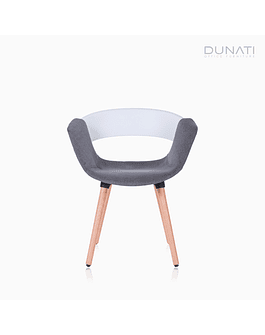 Silla Gia Tapizada Gris