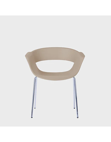 Silla Gia Plástica Taupe