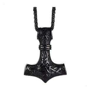 Collar Martillo De Thor Acero Inoxidable Hombre