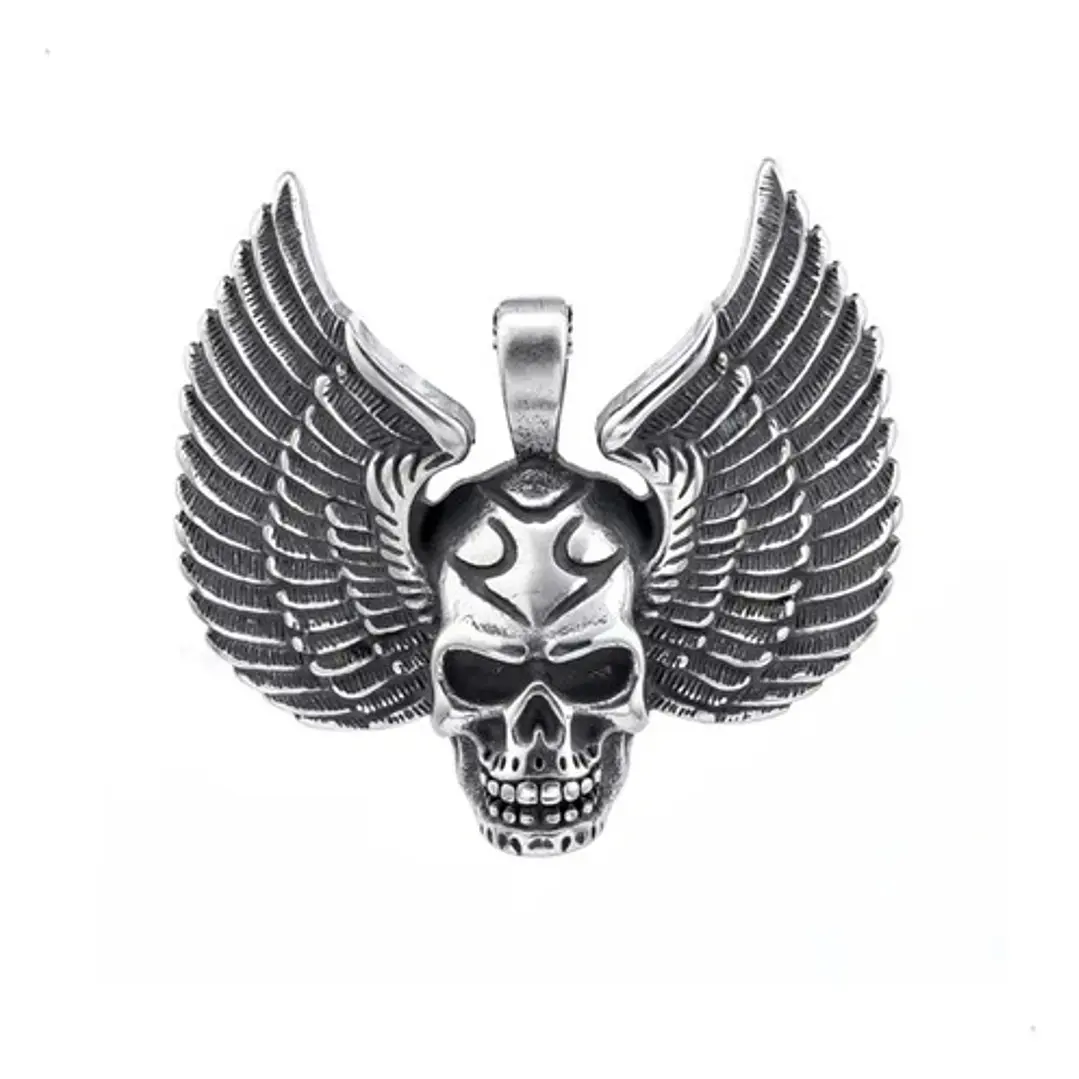 Collar Calavera Rock, Acero Quirúrgico, Moda Hombre 1