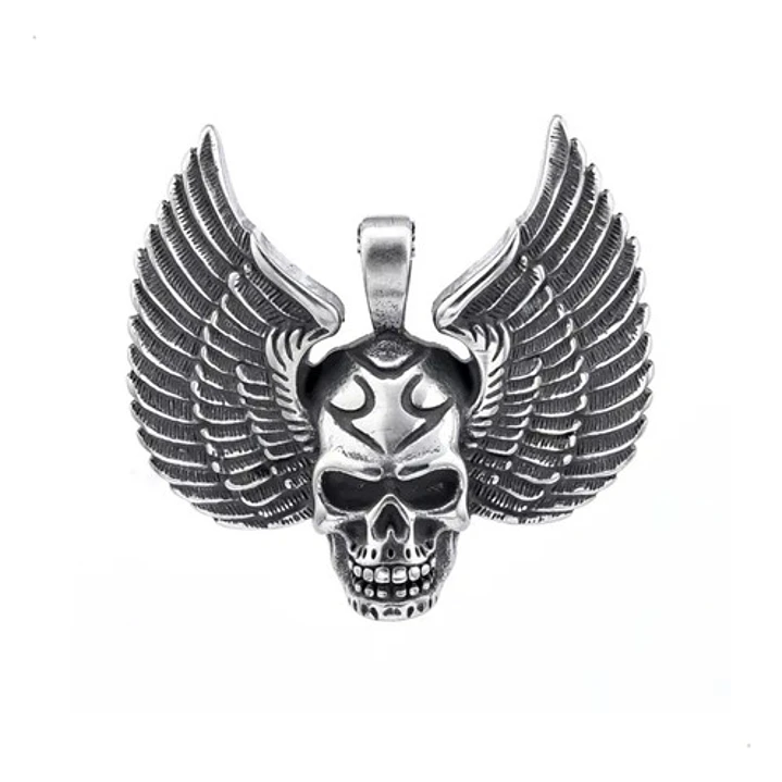Collar Calavera Rock, Acero Quirúrgico, Moda Hombre 1
