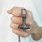 Collar Martillo De Thor Acero Inoxidable Hombre - Miniatura 9