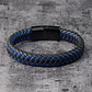 Pulsera Cuero Hombre Bicolor, Con Cierre Magnético - Miniatura 6