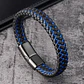 Pulsera Cuero Hombre Bicolor, Con Cierre Magnético - Miniatura 9