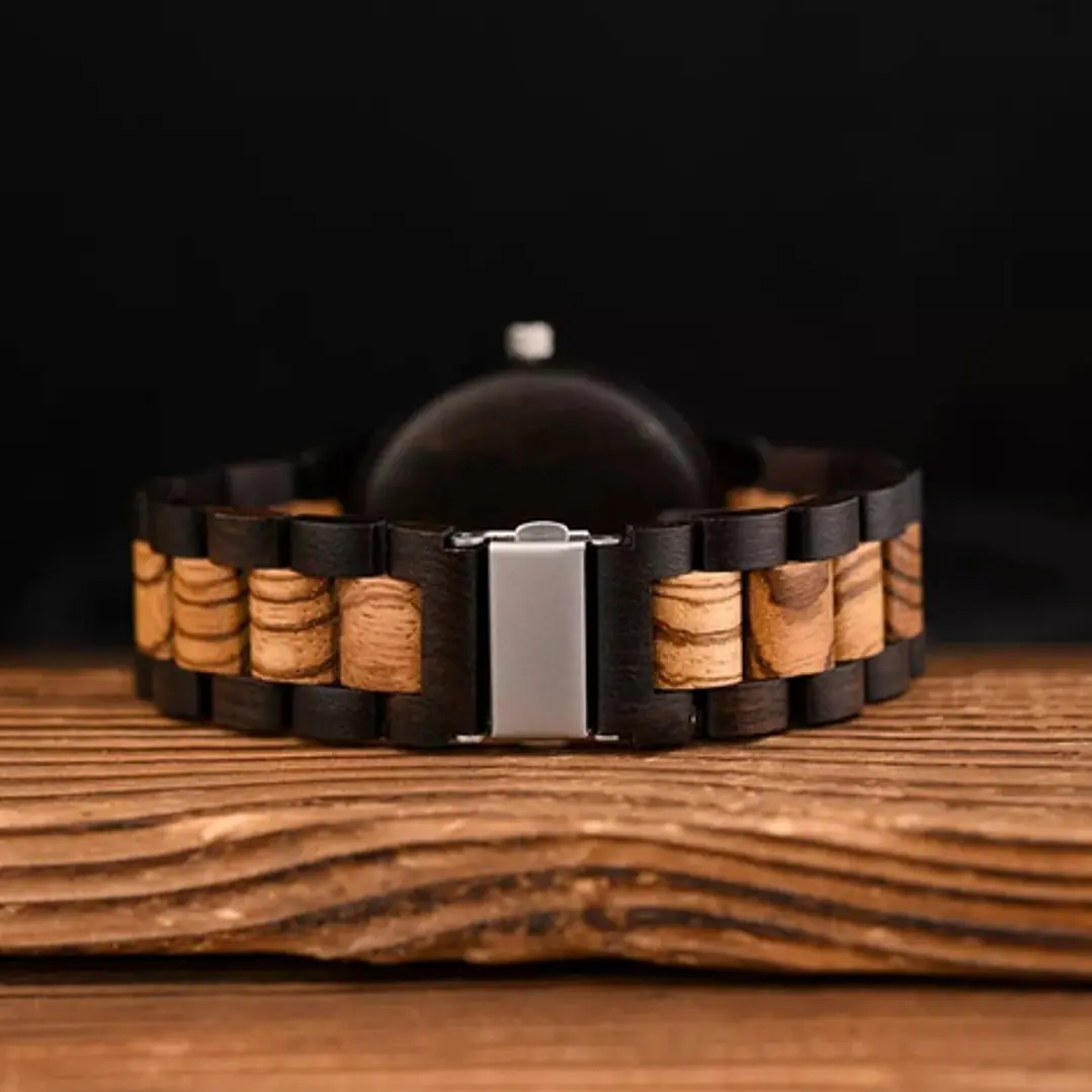 Reloj Vikingo Valknut Hombre, Madera De Bambú 7