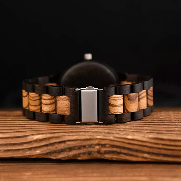 Reloj Vikingo Valknut Hombre, Madera De Bambú 7