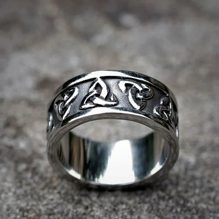 Anillo Nudos Celtas Unisex, Acero Inoxidable 2