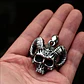 Collar Calavera Rock, Acero Inoxidable, Hombre - Miniatura 3