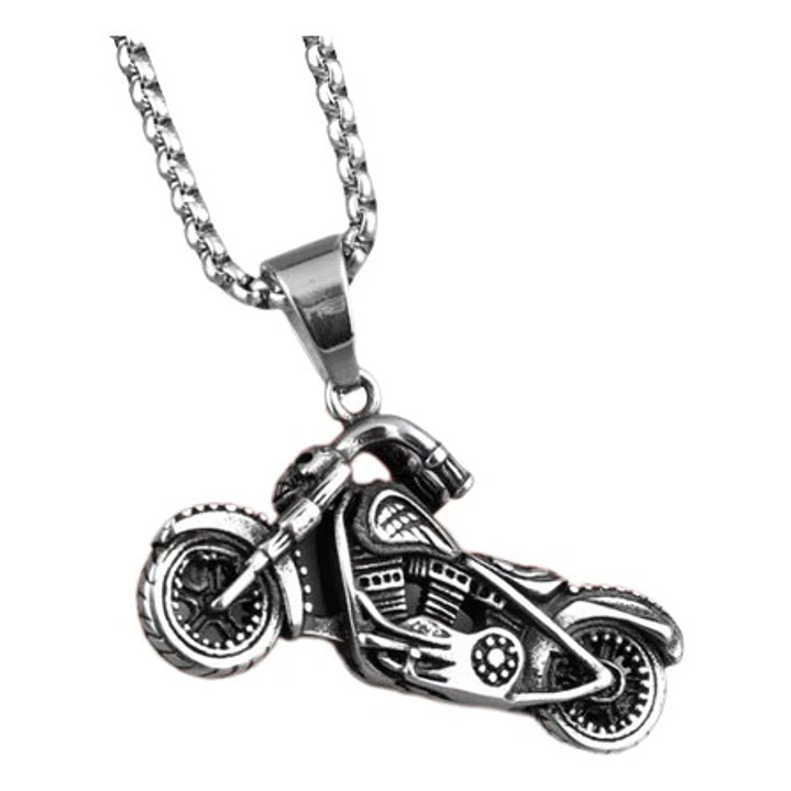 Collar Motorcycle, Acero Inoxidable, Hombre 1