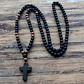 Collar Rosario De Piedras Naturales Ónix, Hombre - Miniatura 4