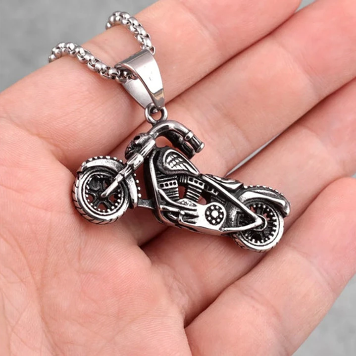 Collar Motorcycle, Acero Inoxidable, Hombre 3