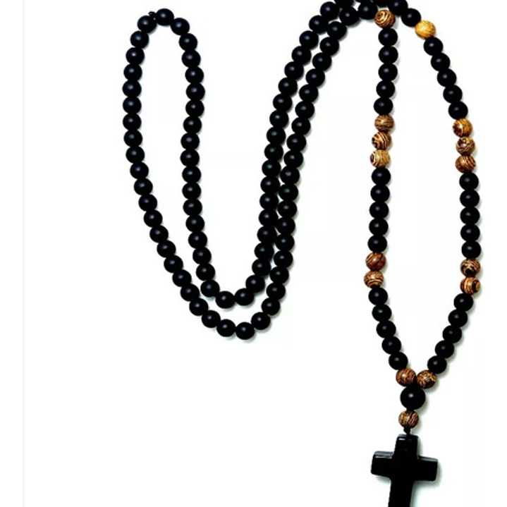 Collar Rosario De Piedras Naturales Ónix, Hombre 6