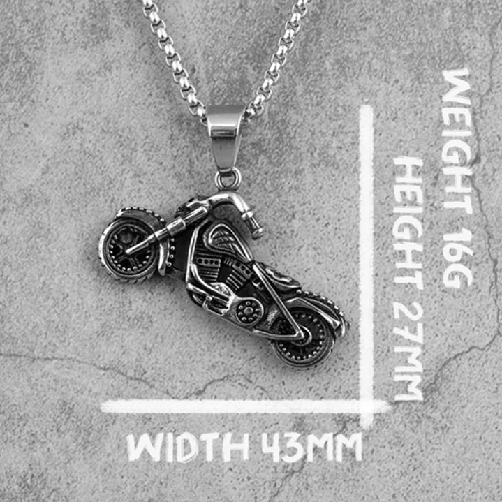 Collar Motorcycle, Acero Inoxidable, Hombre 6