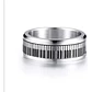 Anillo Piano Spinner Giratorio, Acero Inoxidable, Unisex - Miniatura 3