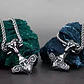 Collar Vikingo Martillo De Thor Con Cabeza Cabra, Acero Inox - Miniatura 4