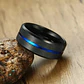 Anillo Black And Blue, Acero Inoxidable, Hombre - Miniatura 2