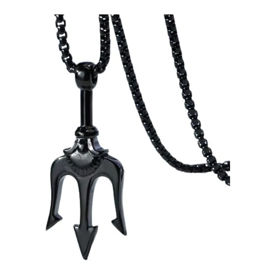 Collar Tridente, Acero Inoxidable, Hombre 1