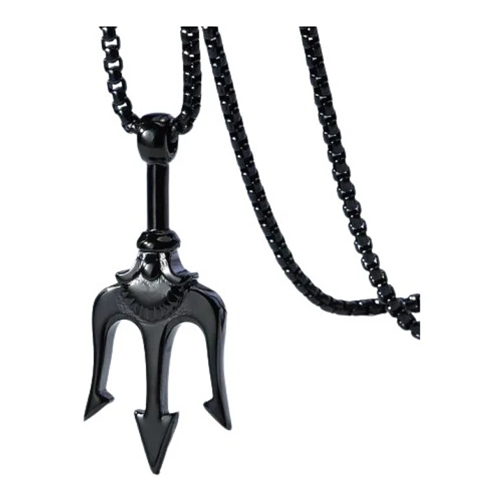 Collar Tridente, Acero Inoxidable, Hombre 1