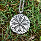 Collar Vikingo Con Runa Aegishjalmur, Acero Inoxidable - Miniatura 5