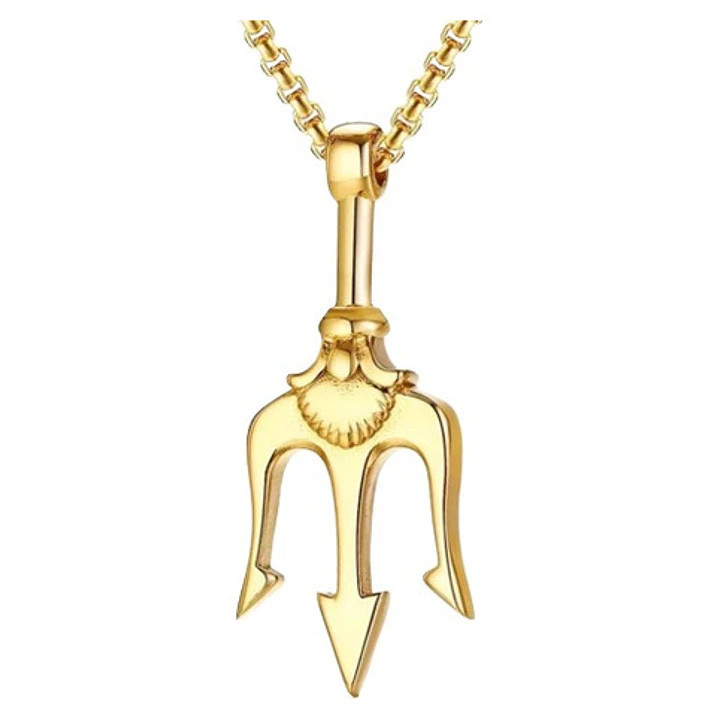 Collar Tridente, Acero Inoxidable, Hombre 9