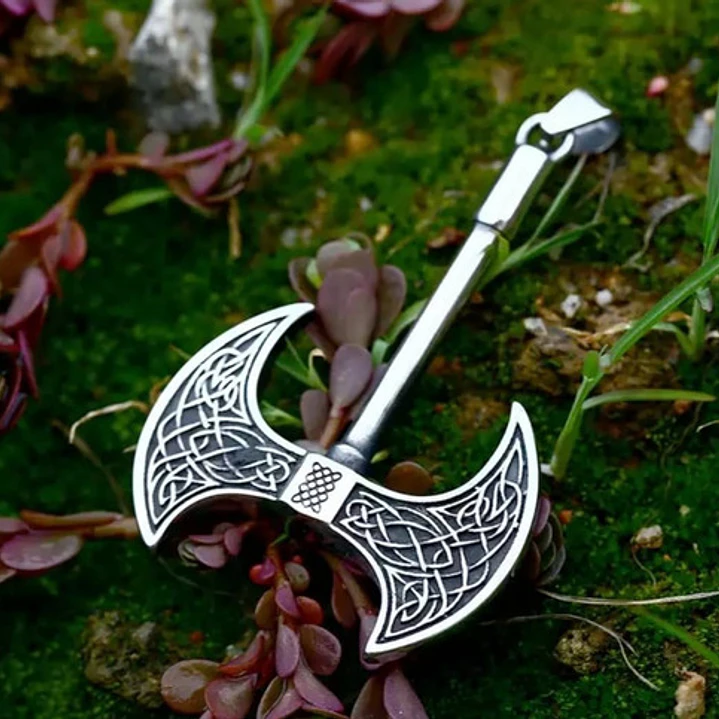 Collar Vikingo Hacha, Acero Quirúrgico 3
