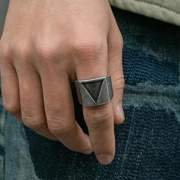 Anillo Vikingo Harald Estilo Vintage, Acero Inoxidable 2