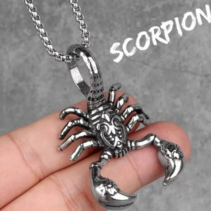 Collar Escorpión, Acero Inoxidable, Hombre 2