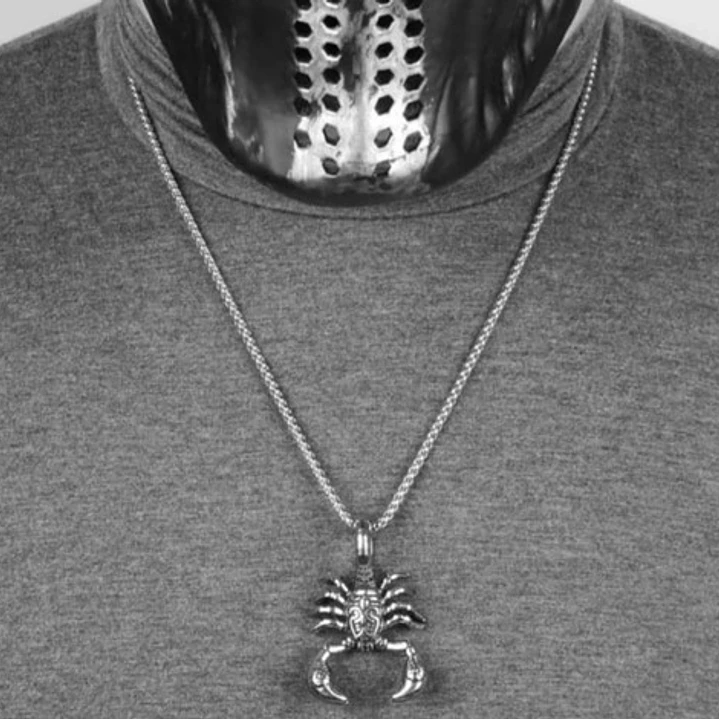 Collar Escorpión, Acero Inoxidable, Hombre 3