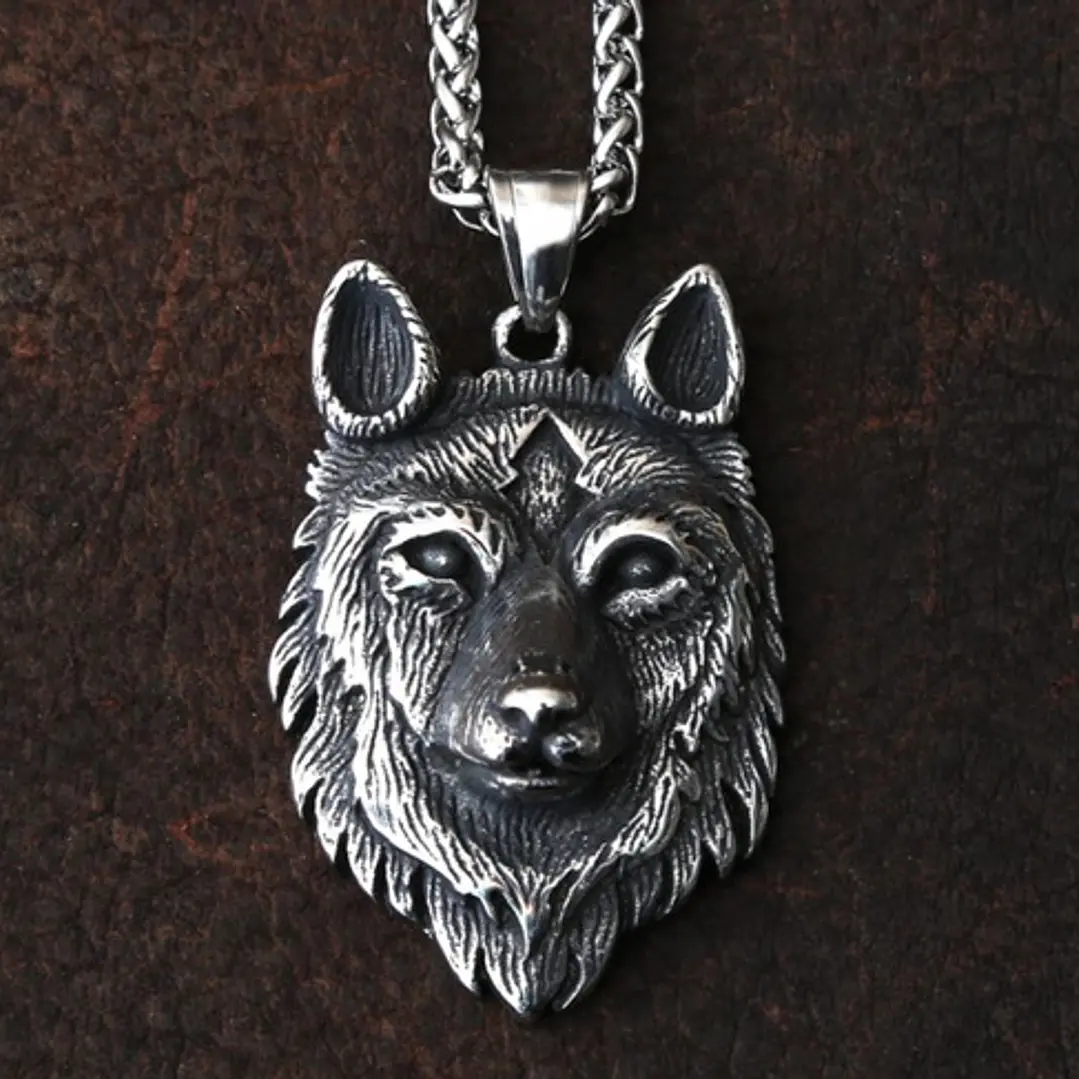 Collar Vikingo Lobo (fenrir), Acero Inoxidable, Hombre 6