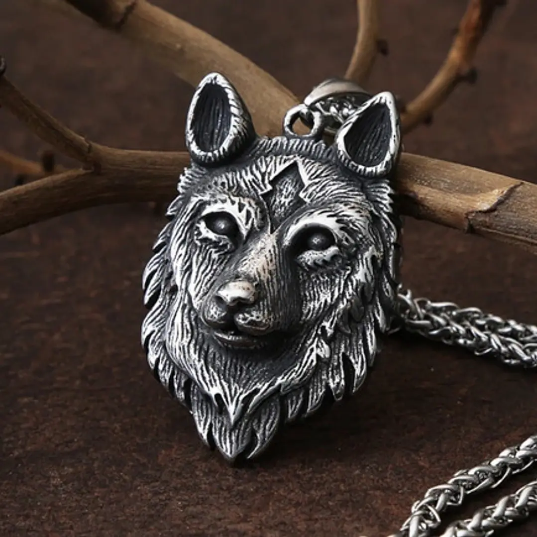 Collar Vikingo Lobo (fenrir), Acero Inoxidable, Hombre 7