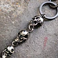 Cadena De Pantalón Cráneos, Acero Inoxidable, Hombre - Miniatura 5
