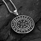 Collar Vikingo Con Runa Vegvísir, Acero Inoxidable, Hombre - Miniatura 4