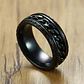 Anillo Black Chain, Acero Inoxidable, Unisex - Miniatura 2